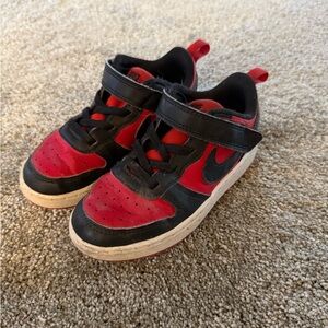 Nike Kids Black and Red Sneakers